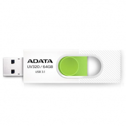 Pamięć USB    Adata Flash Drive UV320 64GB  3.0 white and green