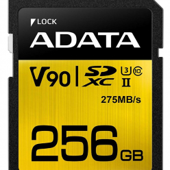 Karta pamięci ADATA 256GB Premier ONE SDXC UHS-II U3 Class 10, R/W up to 275/155 MB/s