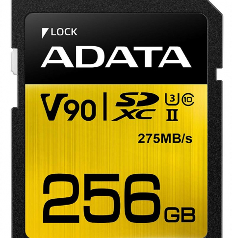 Karta pamięci ADATA 256GB Premier ONE SDXC UHS-II U3 Class 10, R/W up to 275/155 MB/s