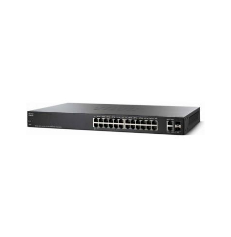 Switch Cisco SF220-24P 24-porty 10/100 (PoE) 2 zestawy Gigabit SFP