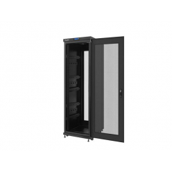 Szafa serwerowa Lanberg 19'' 37U 600x800mm czarna  drzwi perforowane LCD 