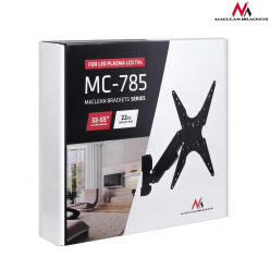 Maclean MC-785 Uchwyt na TV czarny azowa sprężyna 32"-55" 22kg