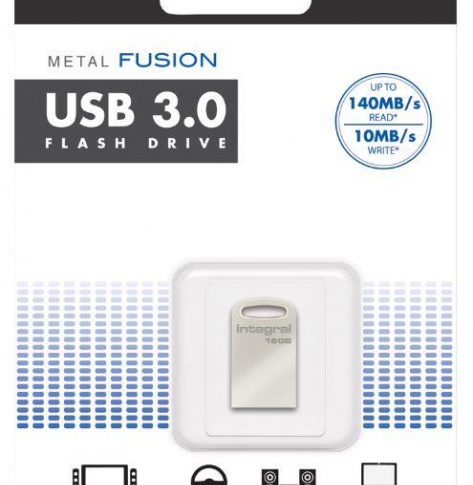 Pamięć USB     Integral  3.0 metal Fusion 16GB transfer do 140 MB/s