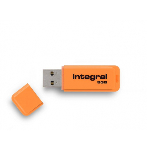 Pamięć USB     Integral  Neon 8GB  2.0 pomarańczowy
