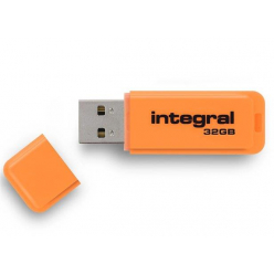 Pamięć USB     Integral  Neon 32GB  2.0 pomarańczowy
