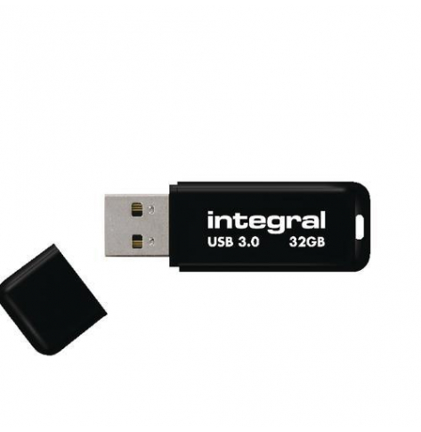 Pamięć USB  Integral 32GB Black USB 3.0 with removable cap