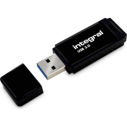 Pamięć USB    Integral  64GB Black  3.0 with removable cap