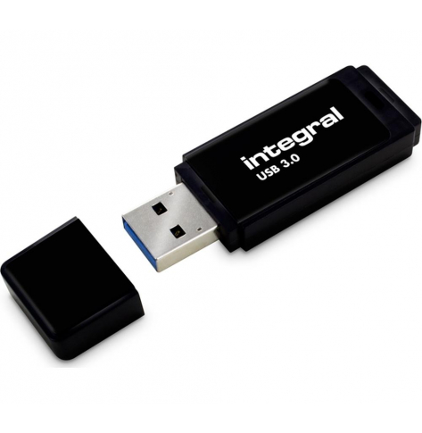 Pamięć USB    Integral  64GB Black  3.0 with removable cap