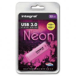 Pamięć USB    Integral  Flash Drive Neon 32GB  3.0 Pink