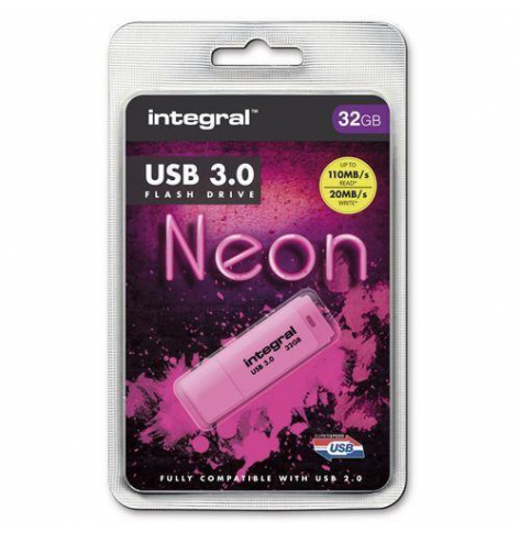 Pamięć USB    Integral  Flash Drive Neon 32GB  3.0 Pink