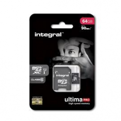 Karta pamięci Integral micro SDHC/XC Cards CL10 64GB - Ultima Pro - UHS-1 90 MB/s transfer