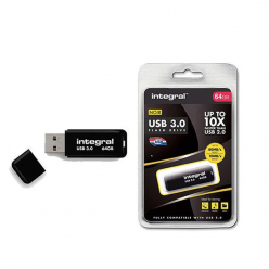Pamięć USB    Integral Flashdrive NOIR  64GB 3.0 110/20 MB/s r/w