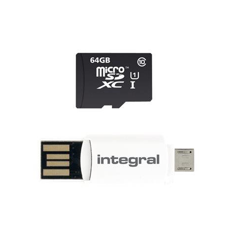 Karta pamięci Integral Smartphone&Tablet microSDHC/XC Class 10 UHS-I 64GB Up To 90MB/s