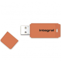 Pamięć USB Integral 64GB NEON orange USB 2.0 with removable cap