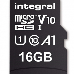 Karta pamięci Integral 16GB MICRO SDHC 100V10, Read 100MB/s  U1 V10 + ADAPTER