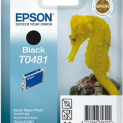 Tusz Epson T0481 black | Stylus Photo R200/220/300/320/340,RX500/600/640
