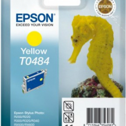 Tusz Epson T0484 yellow | Stylus Photo R200/220/300/320/340,RX500/600/640