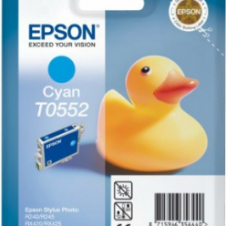 Tusz Epson T0552 cyan | Stylus Photo R240/245,RX420/425/520