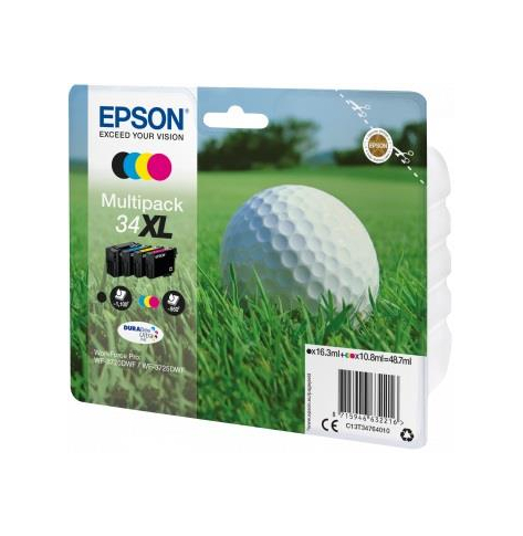 Tusz Epson Golf ball Multipack 34XL 4-colors | DURABrite Ultra | 48,7 ml