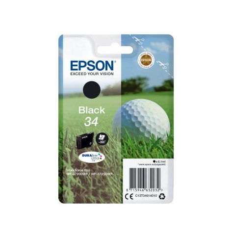 Tusz Epson Golf ball Singlepack Black 34 DURABrite Ultra | 6,1 ml