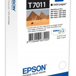 Tusz Epson T701 black XXL | WP4000/4500