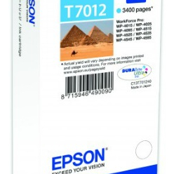 Tusz Epson T701 cyan XXL | 3400str | WP4000/4500