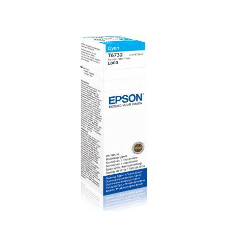 Tusz Epson T6732 cyan | 70 ml | L800