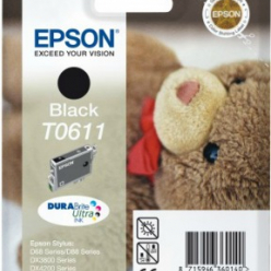 Tusz Epson T0611 black DURABrite | Stylus D68 Photo Edition/88/88 Plus,DX3800...