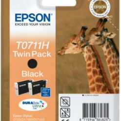 Tusz Epson T0711 black Doublepack DURABrite | Stylus D120/120 Network Edition...