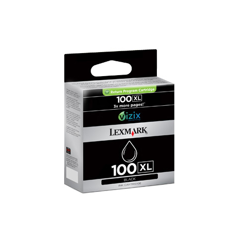 Tusz Lexmark No 100XL black | zwrotny | 510str | seria S/ Pro206/ Pro70