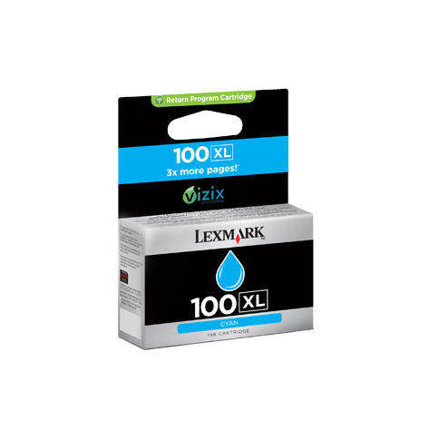 Tusz Lexmark No 100XL cyan | zwrotny | 600str | seria S/ seria Pro