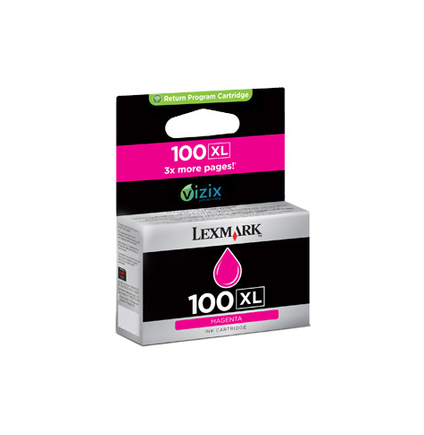 Tusz Lexmark No 100XL magenta | zwrotny | 600str | seria S/ seria Pro