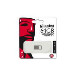 Pamięć USB Kingston 64GB DTMicro USB 3.1/3.0 Type-A metal ultra