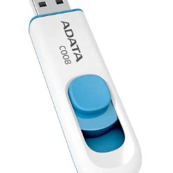 Pamięć USB Adata C008 8GB 2.0 Biały Niebieski
