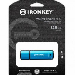 Pamięć KINGSTON 128GB USB-C IronKey Vault Privacy 50C AES-256 Encrypted FIPS 197