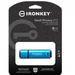 Pamięć KINGSTON 8GB USB-C IronKey Vault Privacy 50C AES-256 Encrypted FIPS 197