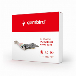 Karta dźwiękowa Gembird PCI-Express 6-kanałowa full-duplex